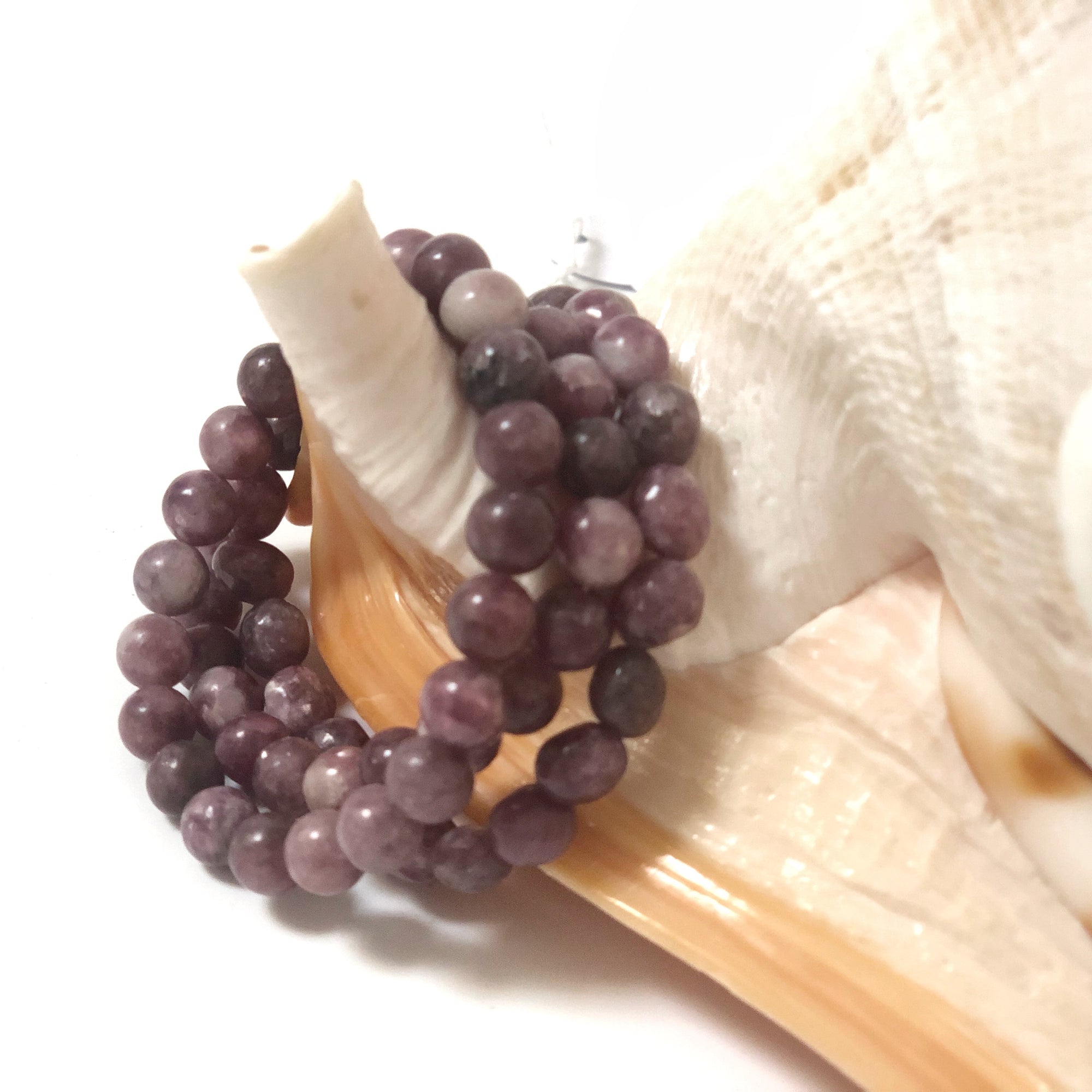 Crystal Precious Stone Bracelet - Lepidolite