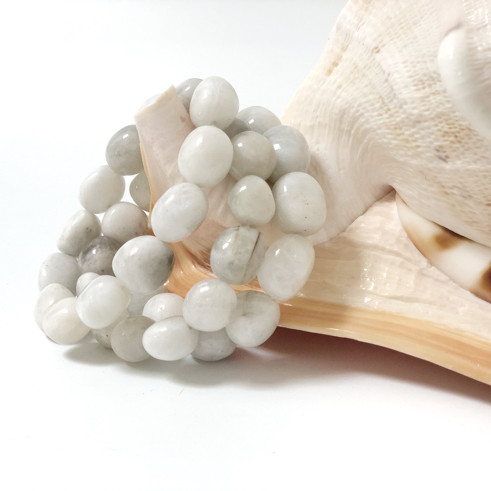 Crystal Precious Stone Bracelet - Large Moonstone