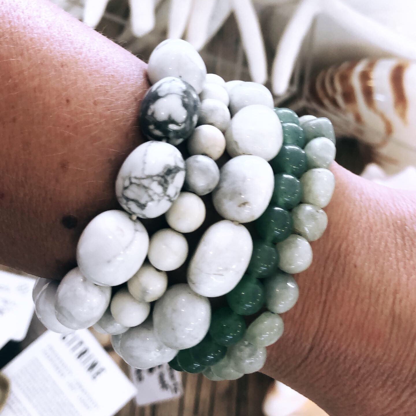 Green sale stone bracelet