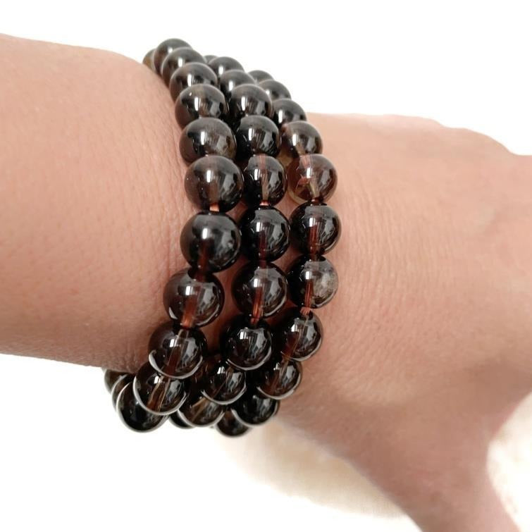 Crystal Precious Stone Bracelet - Smokey Quartz