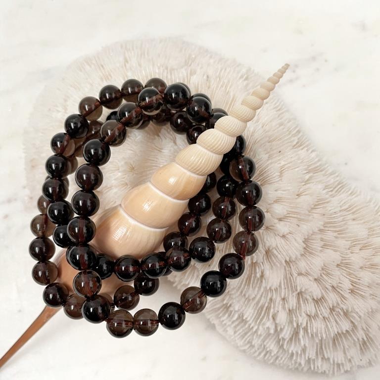 Crystal Precious Stone Bracelet - Smokey Quartz