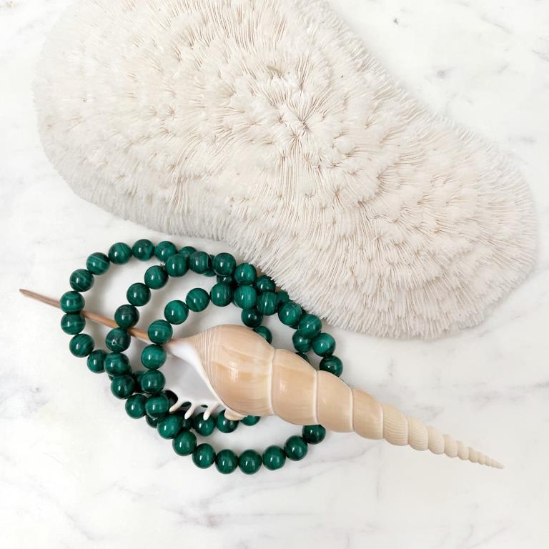 Crystal Precious Stone Bracelet - Malachite