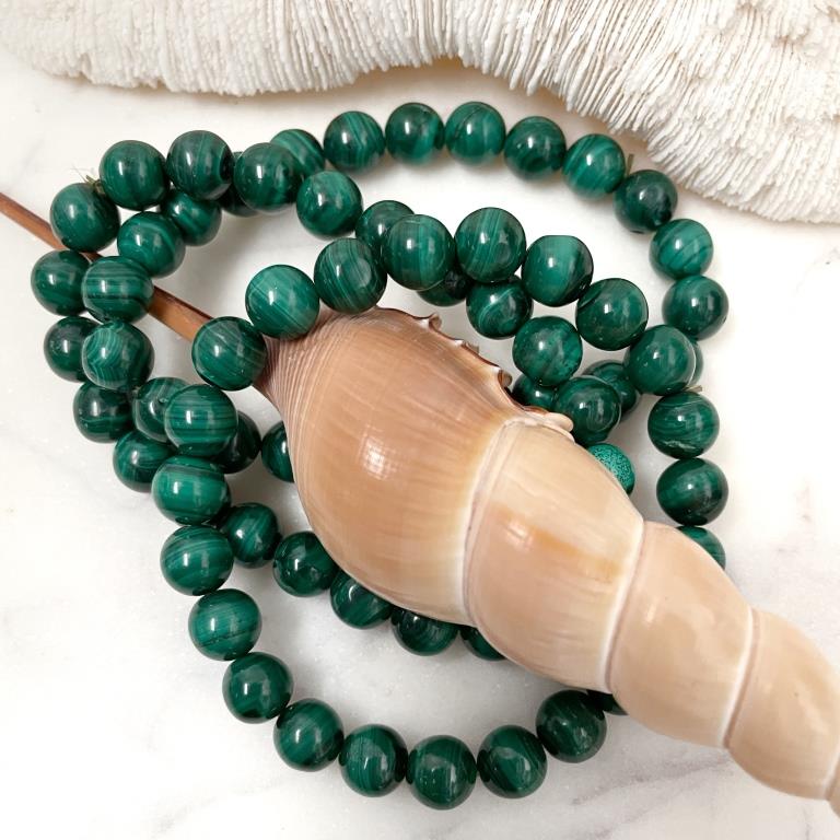 Crystal Precious Stone Bracelet - Malachite