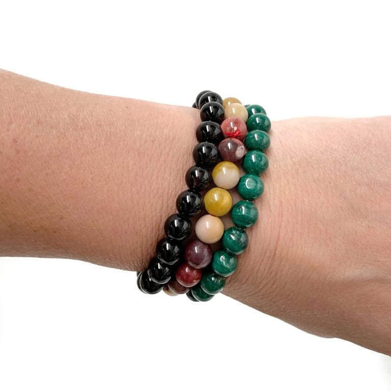 Crystal Precious Stone Bracelet - Smokey Quartz