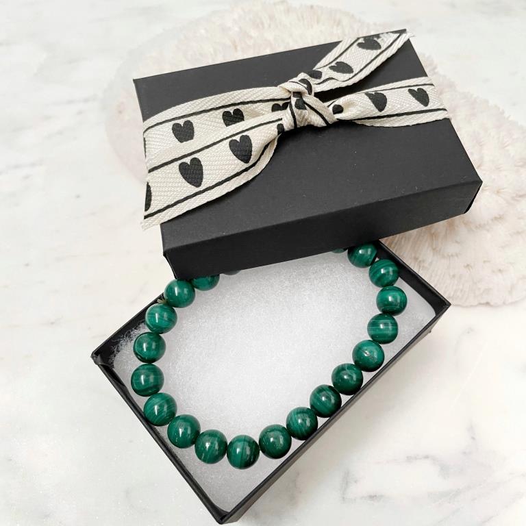 Crystal Precious Stone Bracelet - Malachite