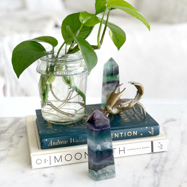 Rainbow Fluorite Crystal Generator Points