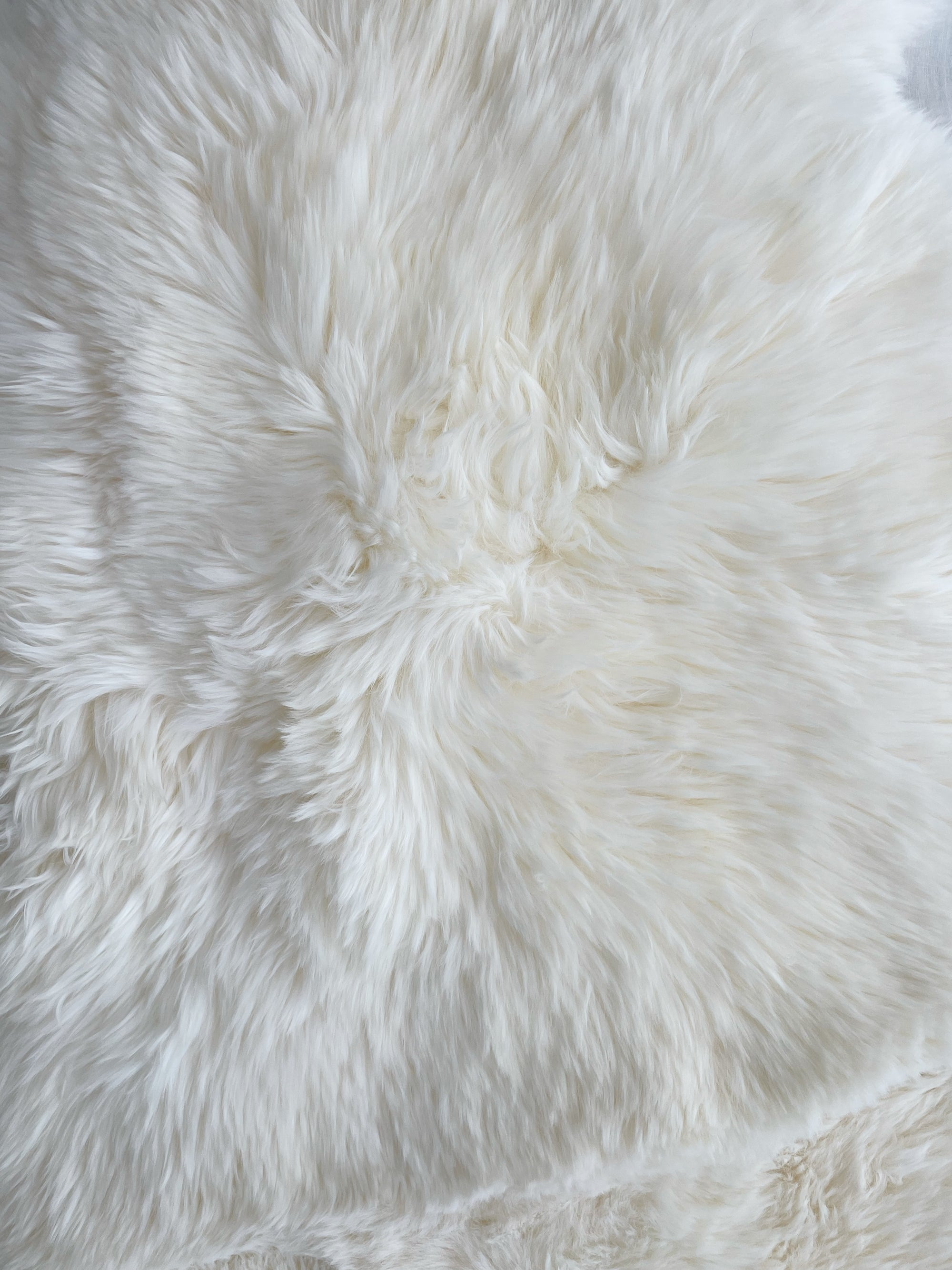 Genuine Australian Merino Sheepskin Throw Rug - Ivory