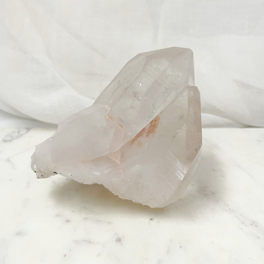 Himalayan Pink Quartz Crystal Cluster XI