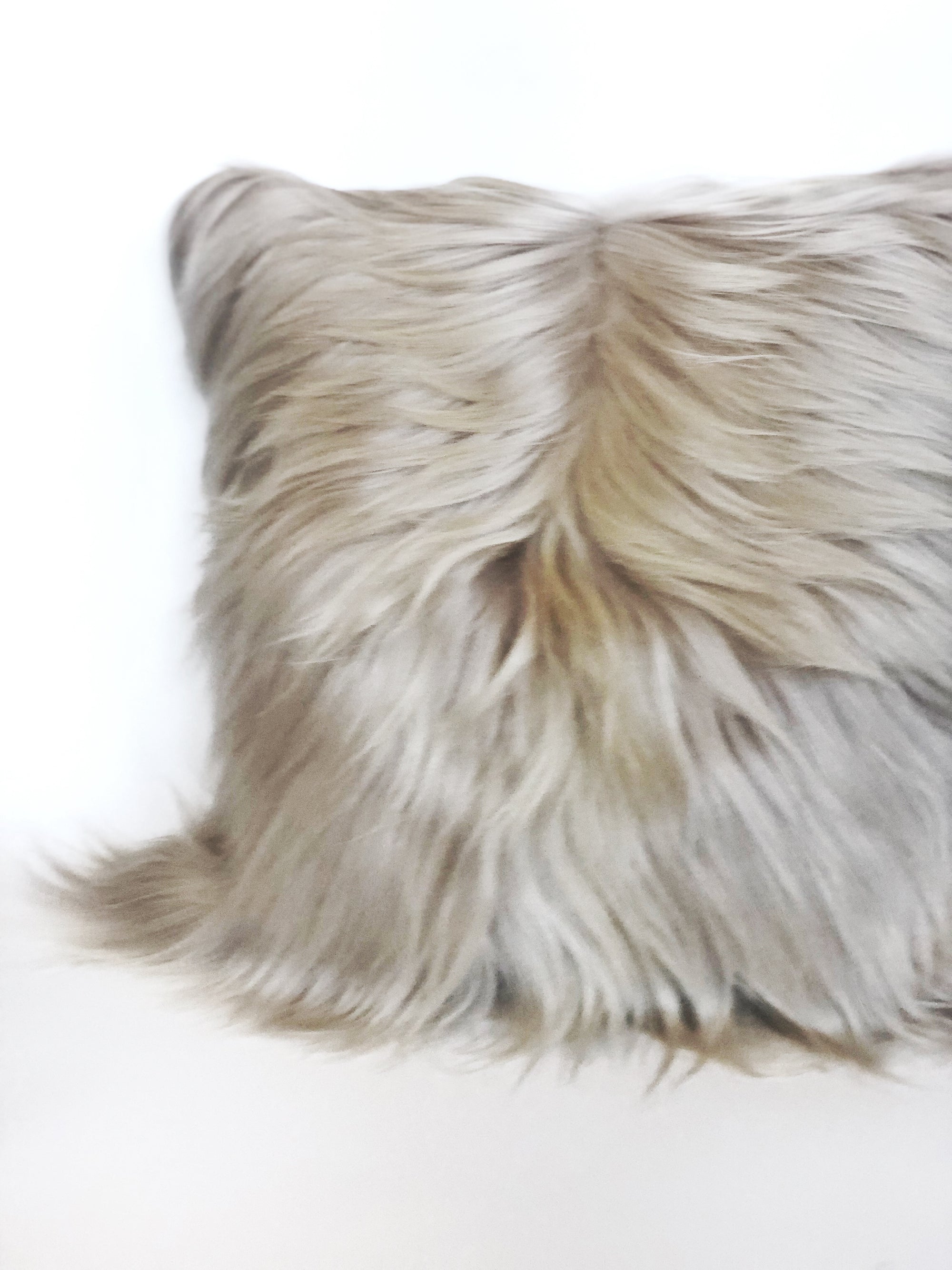 Himalayan Long Hair Goat Cushion Large - Fawn