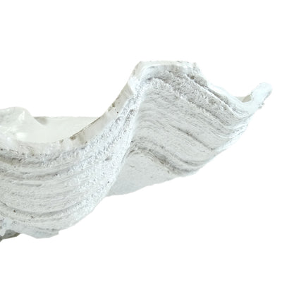 Resin Faux Giant Clamshell White 69 CM