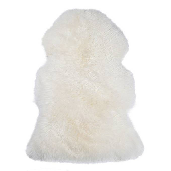 Genuine Australian Merino Sheepskin Throw Rug - Ivory