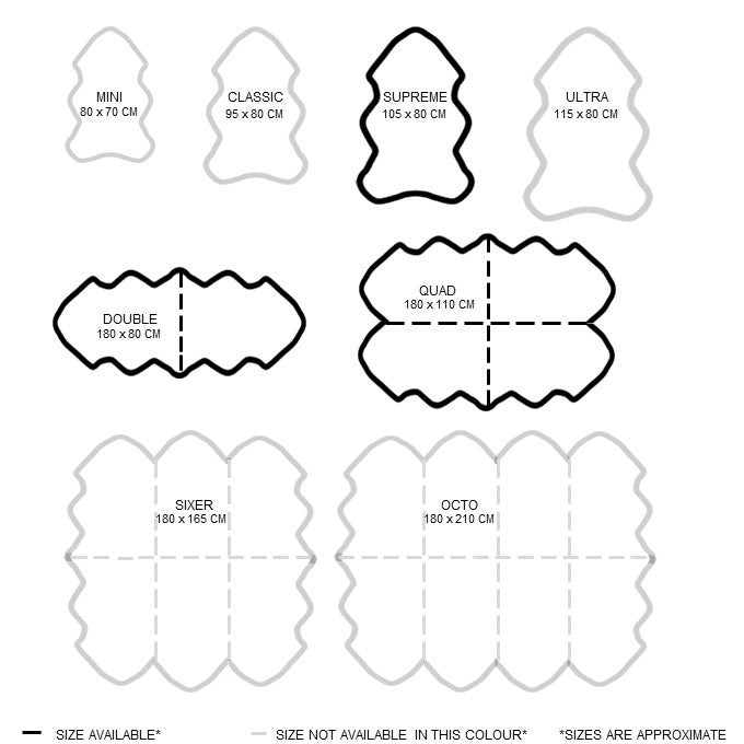 Genuine Australian Merino Sheepskin - Camel