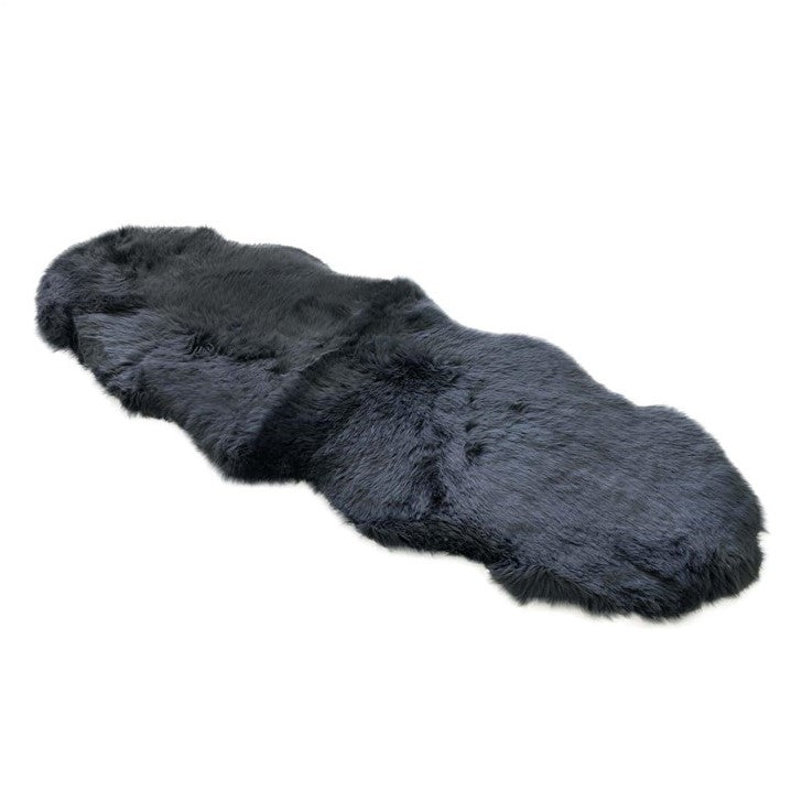 Genuine Australian Merino Sheepskin Floor Area Rug - Charcoal