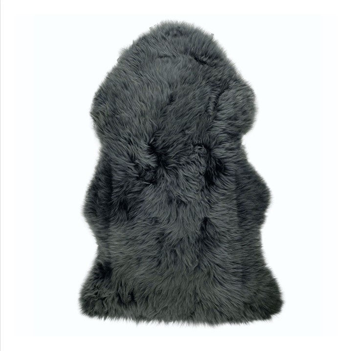 Genuine Australian Merino Sheepskin Floor Area Rug - Charcoal