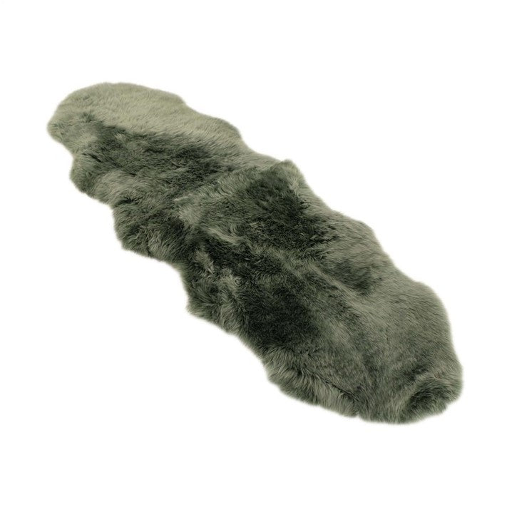 Genuine Australian Merino Sheepskin Floor Area Rug - Moss Green