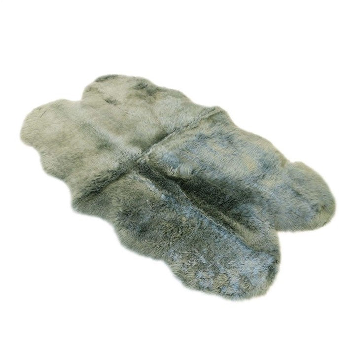 Genuine Australian Merino Sheepskin Floor Area Rug - Moss Green