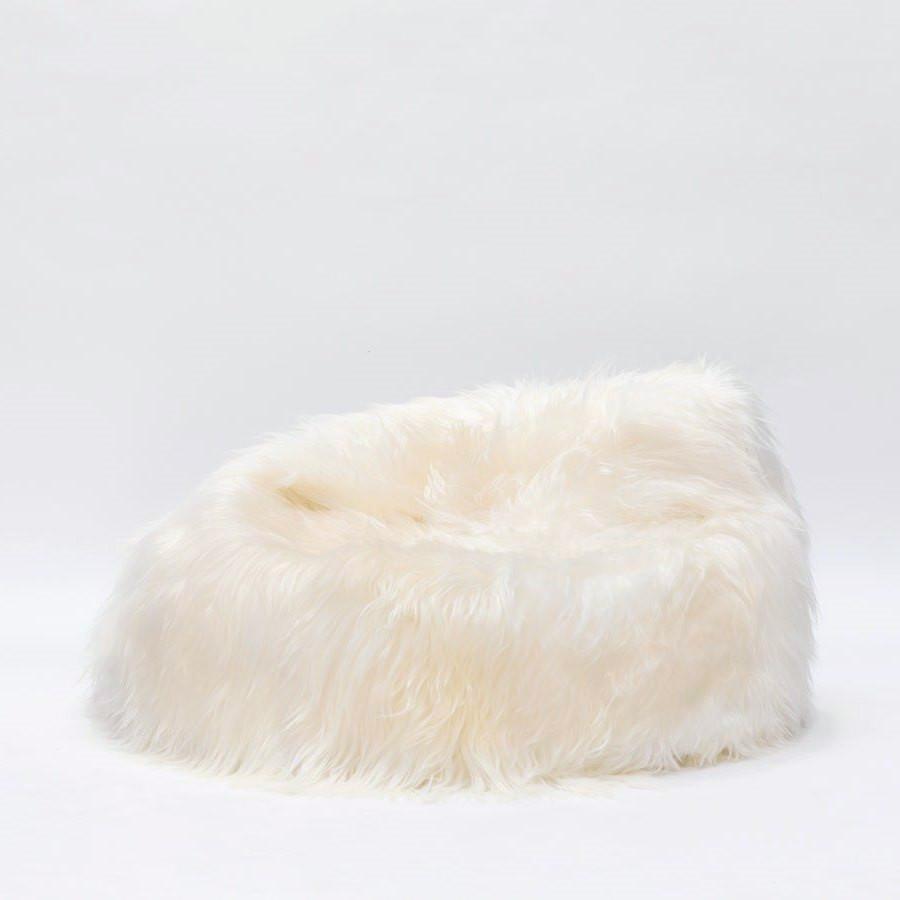 Icelandic Sheepskin Bean Bag - Ivory