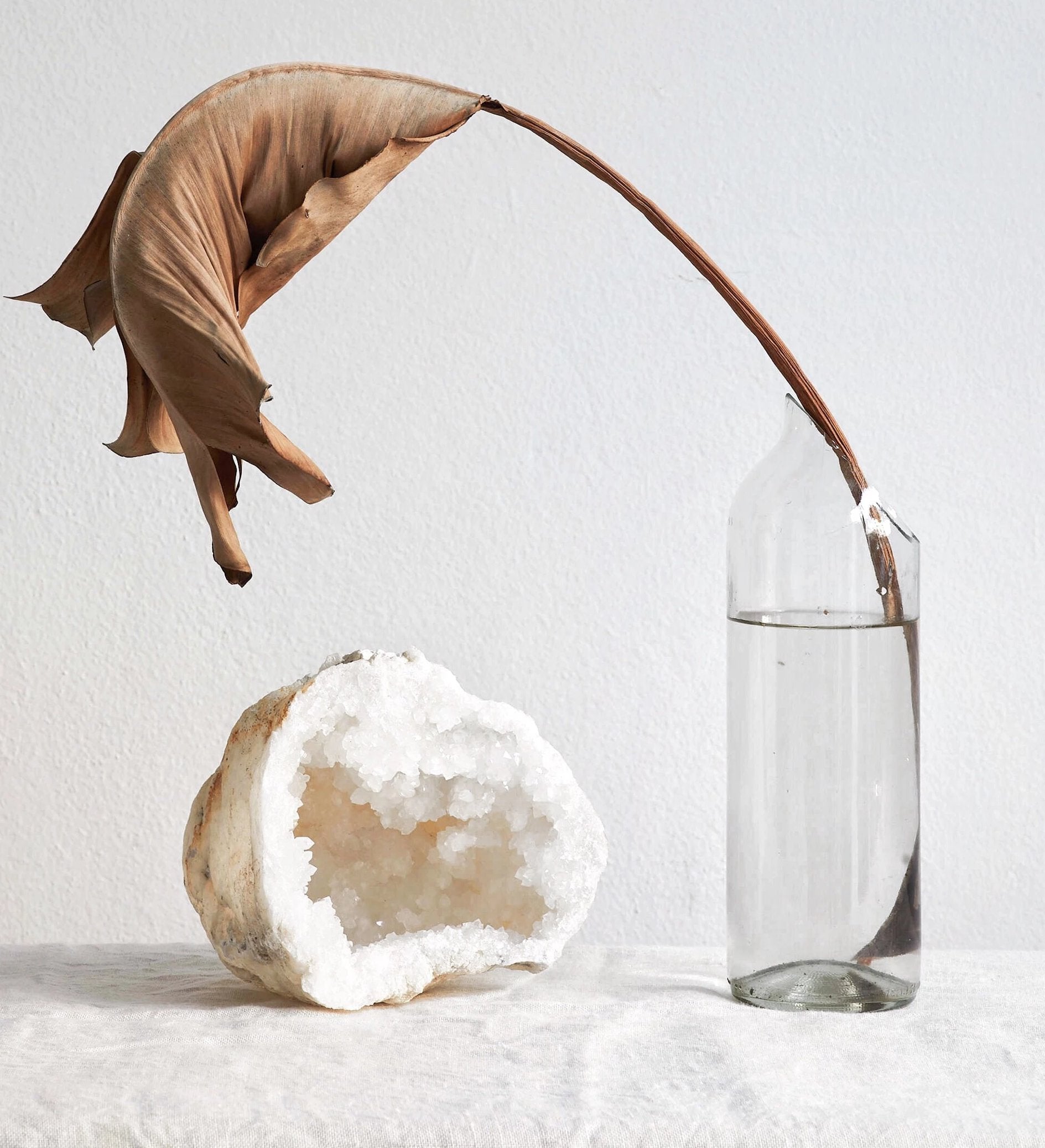 Large Split Quartz Crystal Geode Cave