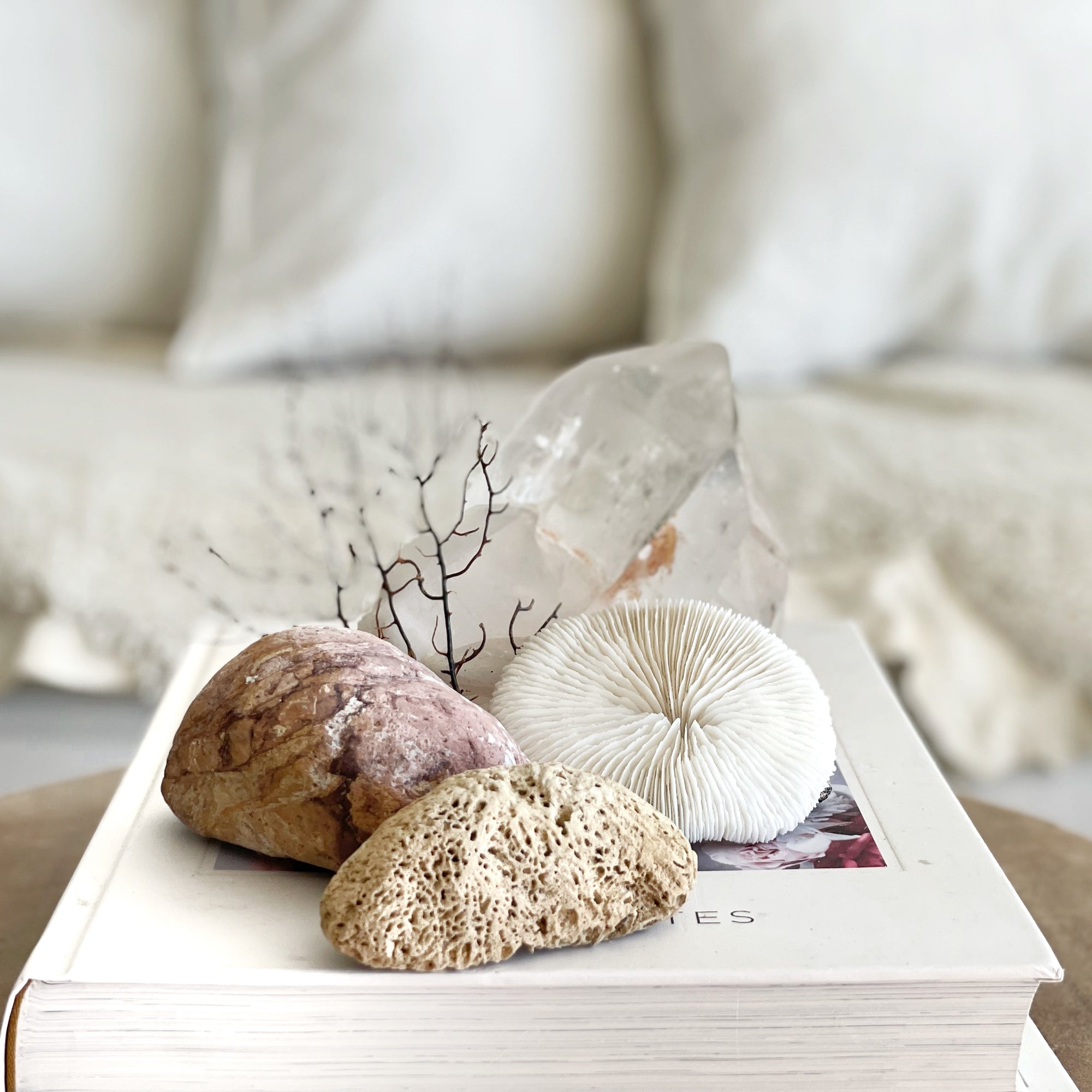 Himalayan Pink Quartz Crystal Cluster XI