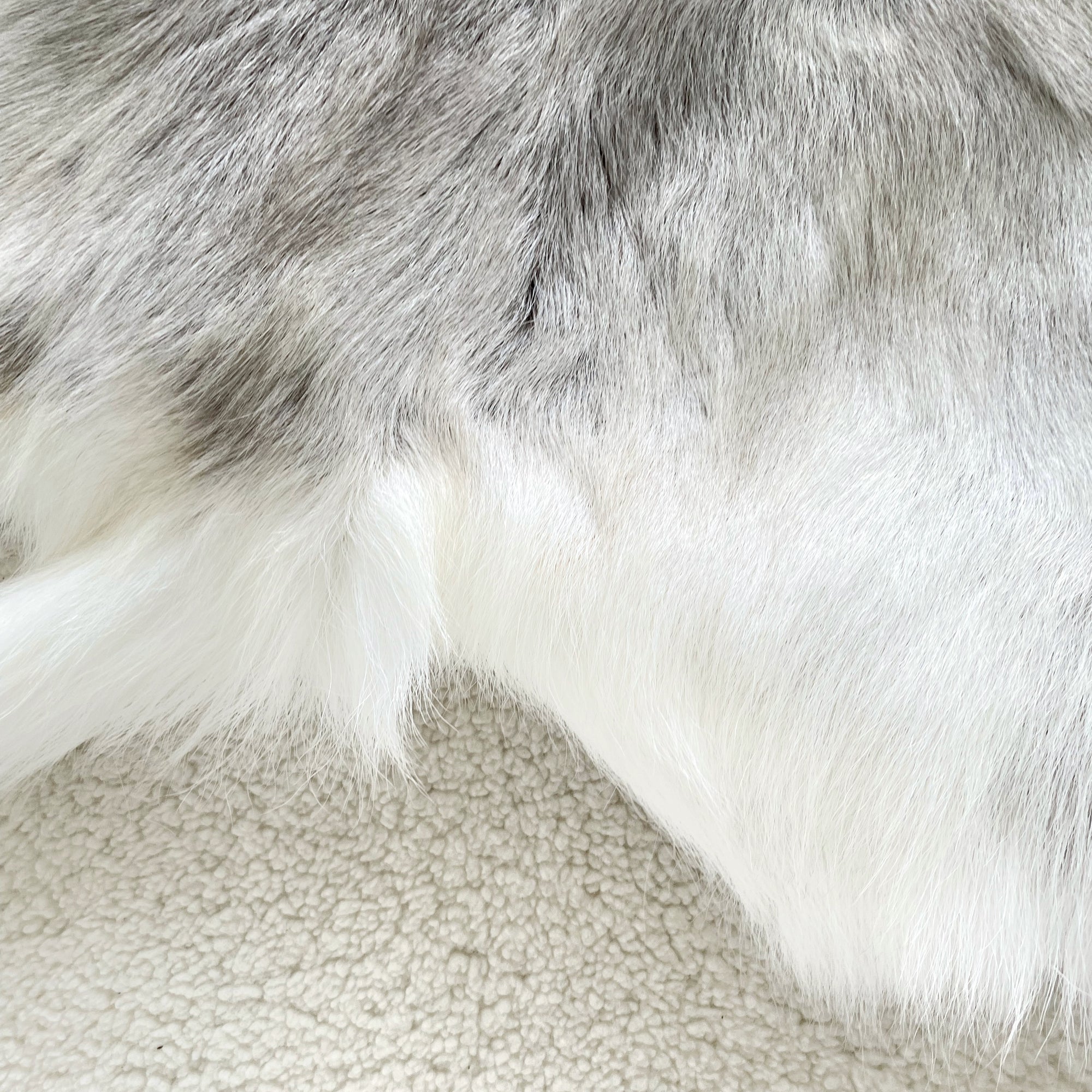 Reindeer Throw Blanket Rug - Natural Light