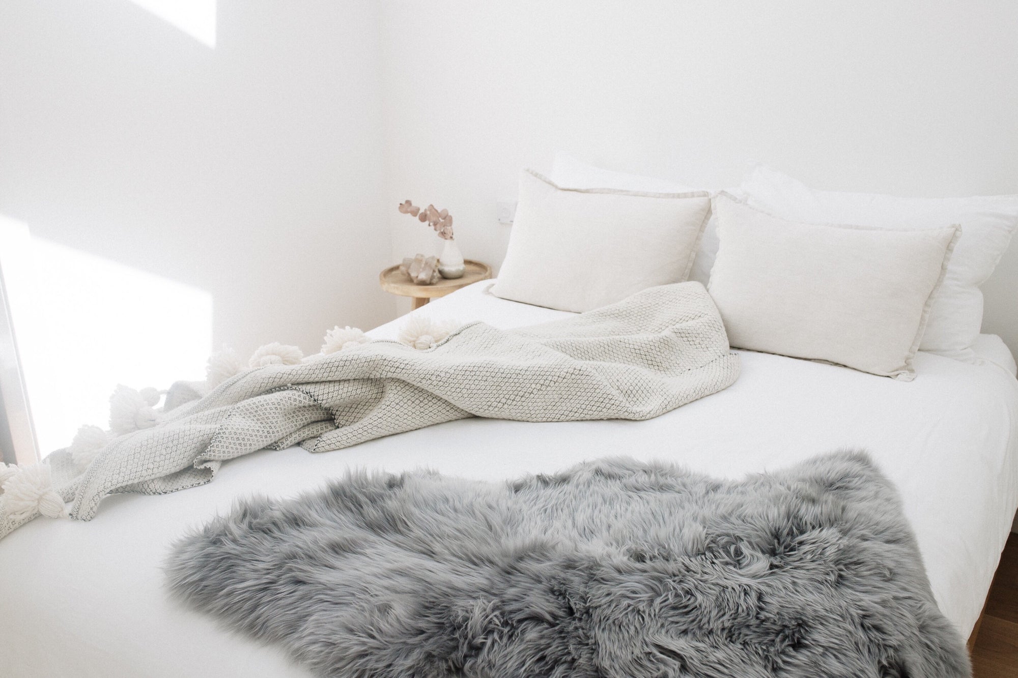 Genuine Australian Merino Sheepskin Floor Area Rug - Grey