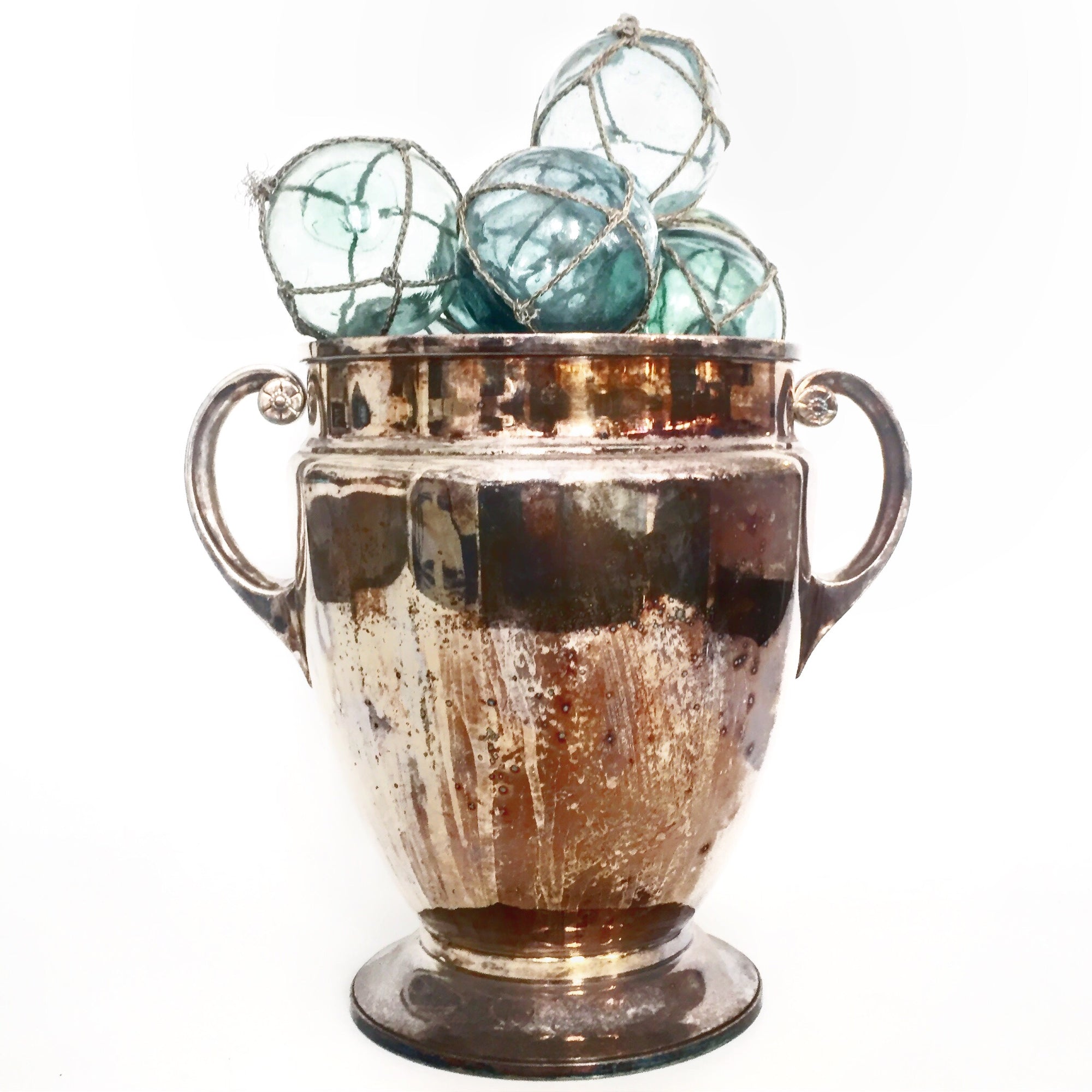 Urn Shaped Twin Handled Wine Coolers Vases 23 CM H ***HIRE ONLY***