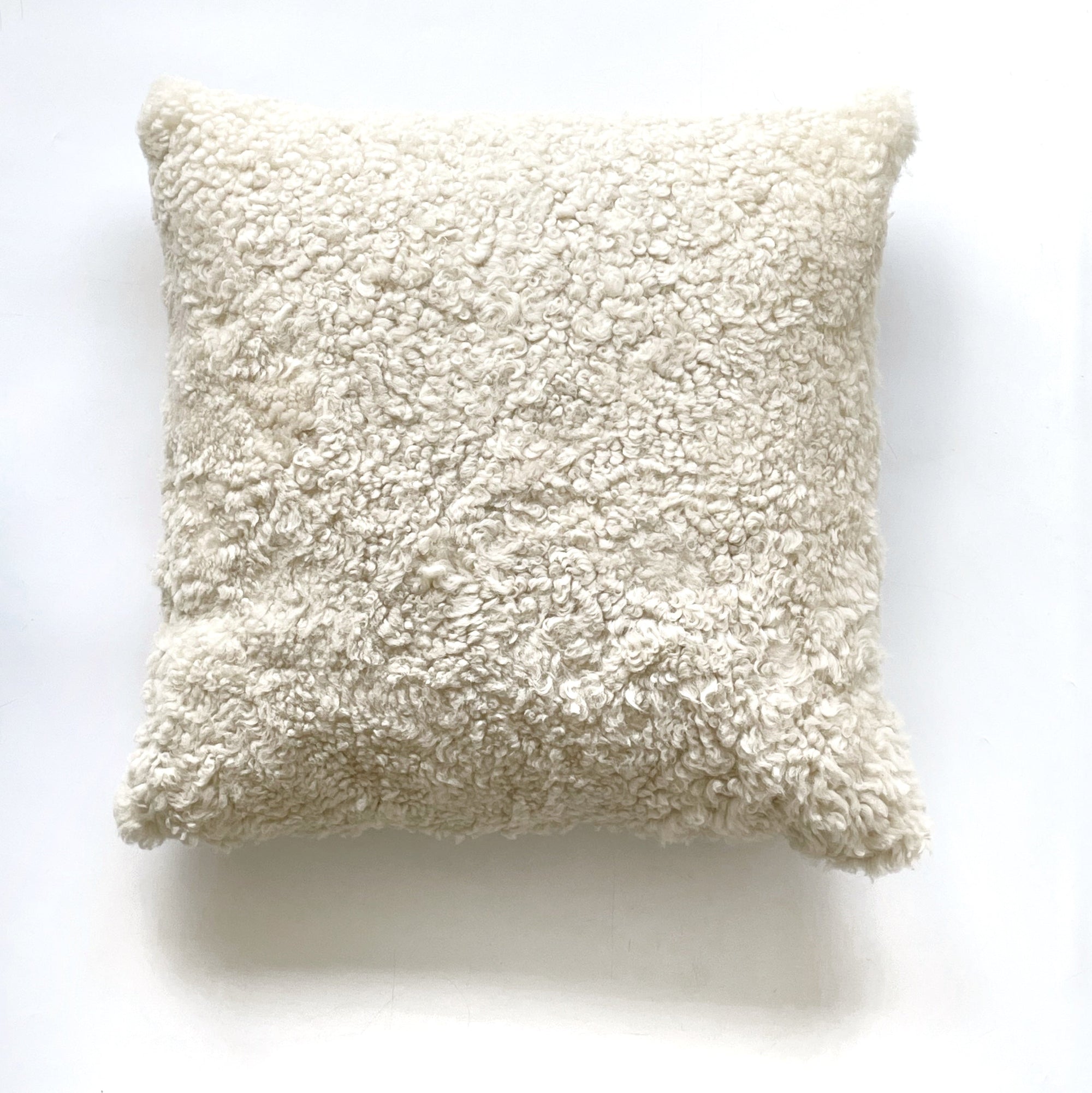Australian Shearling Sheepskin Cushions Lumbar in 2 sizes - Bone