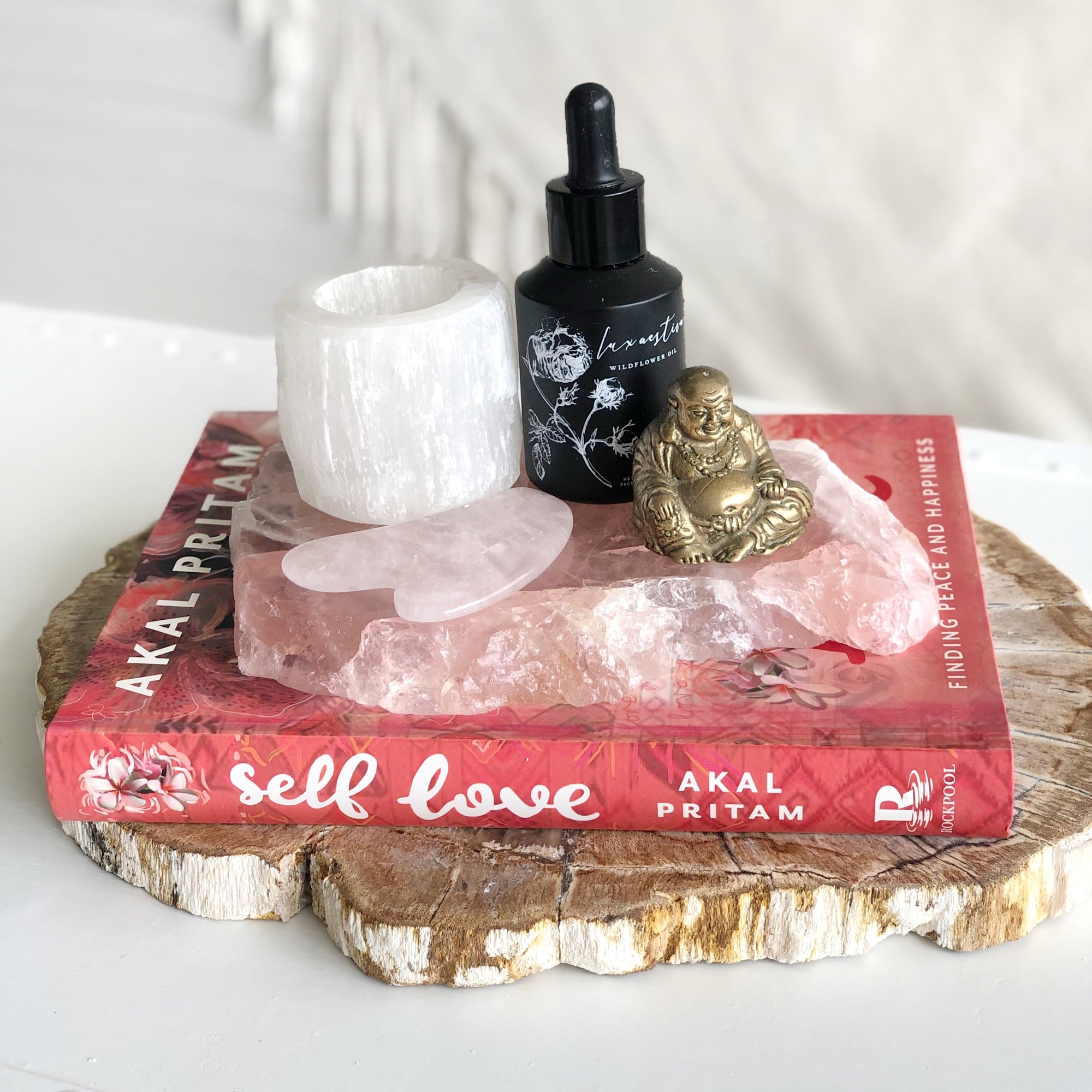 Rose Quartz Gua Sha Face Scraping Contour Stone