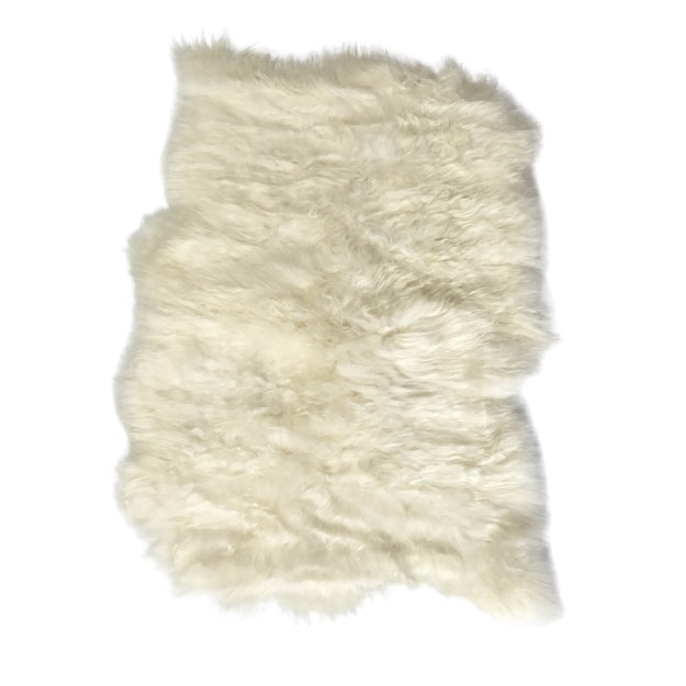 Icelandic Sheepskin Floor Rug Extra Large Throw Ivory