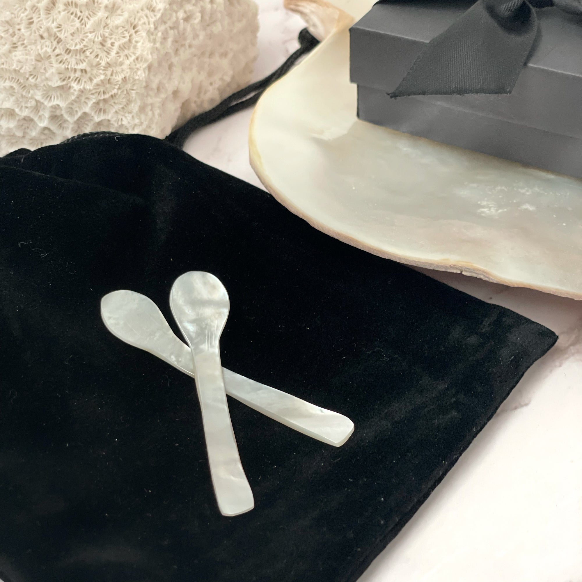 Mother of Pearl Caviar Spoons (Boxed Set 2)