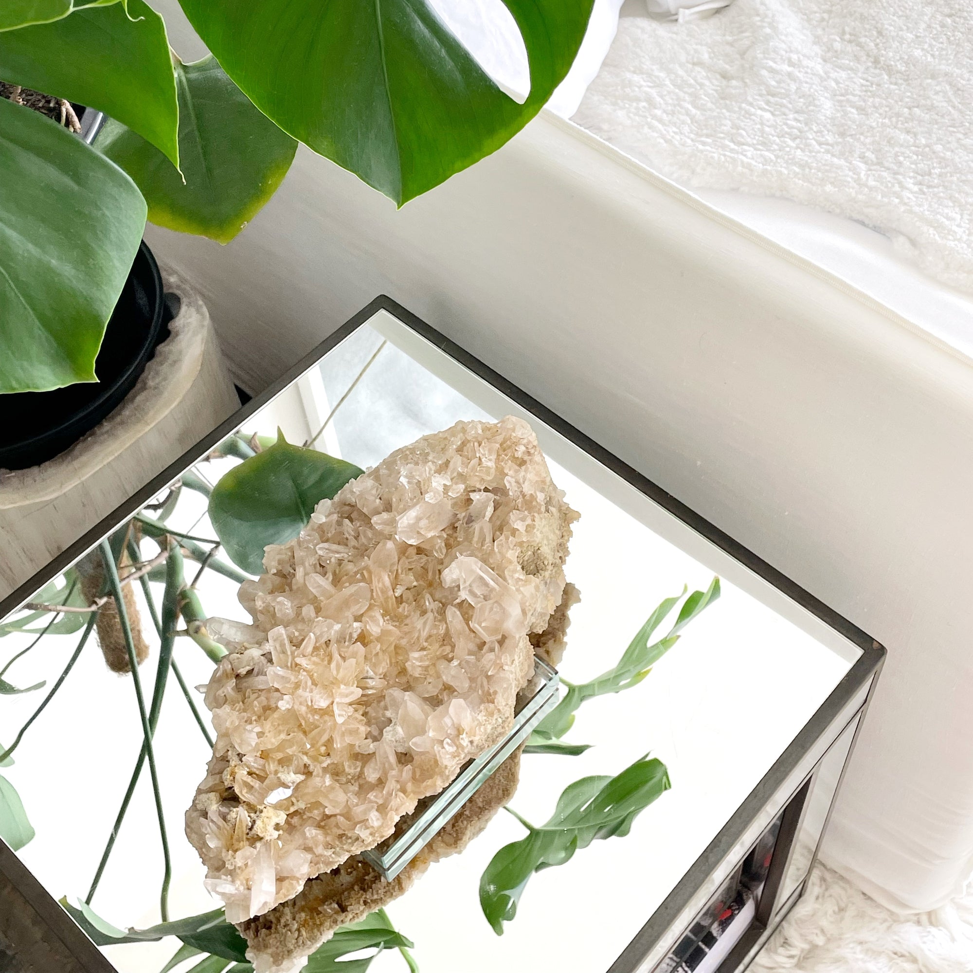 Himalayan Golden Peach Quartz Crystal Cluster III - 3.3 KG