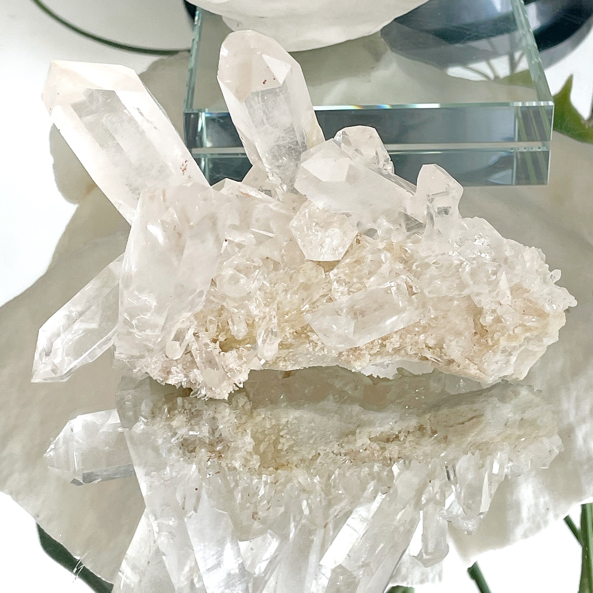 Feature Piece: Clear Quartz Cluster II - Crown Formation