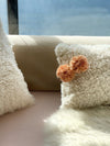 Australian Shearling Sheepskin Cushions Lumbar in 2 sizes - Bone