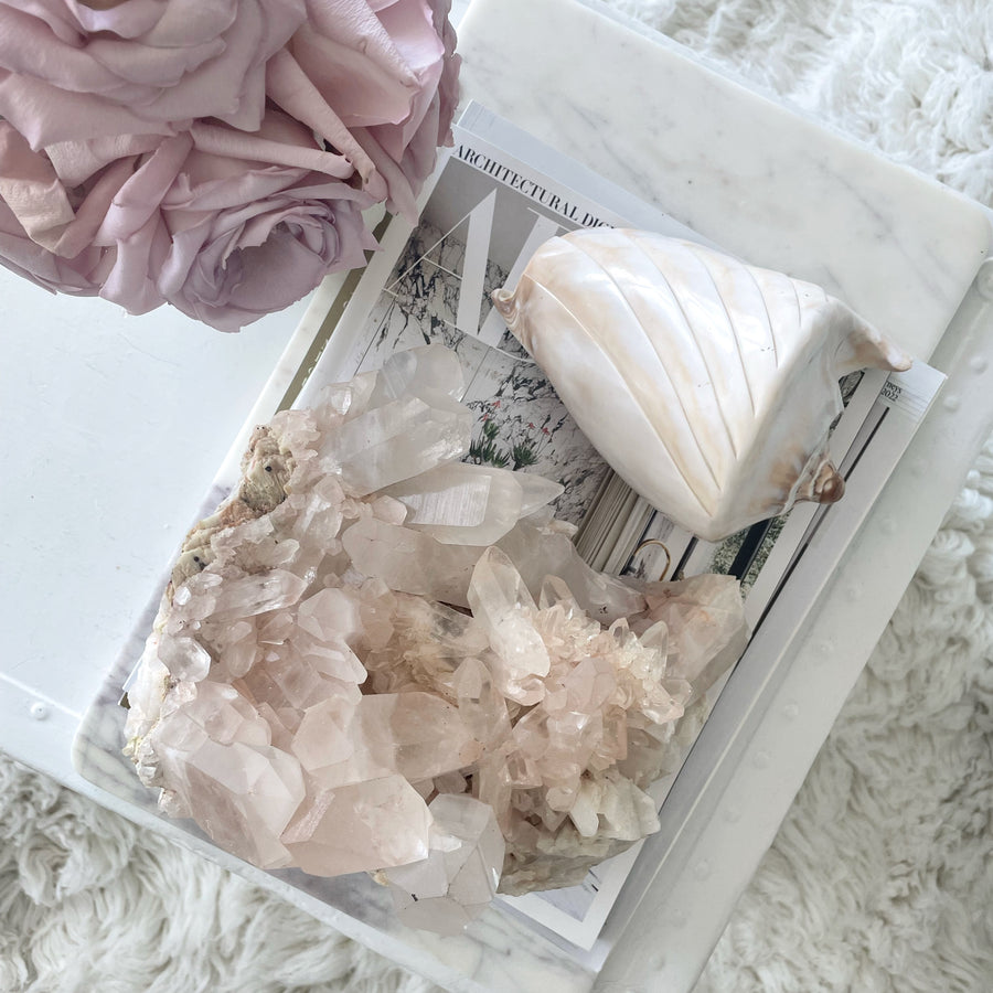 Himalayan Pink Quartz Crystal Cluster I - 4.3KG