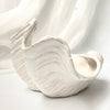 Ceramic Faux Giant Clamshell Clam Decor Sculpture Bowl 24 CM