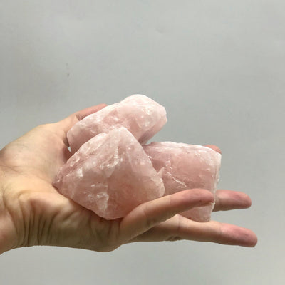 Rose Quartz Crystal Rough Cut Small
