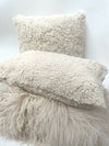 Australian Shearling Sheepskin Cushions Square in 2 sizes - Bone
