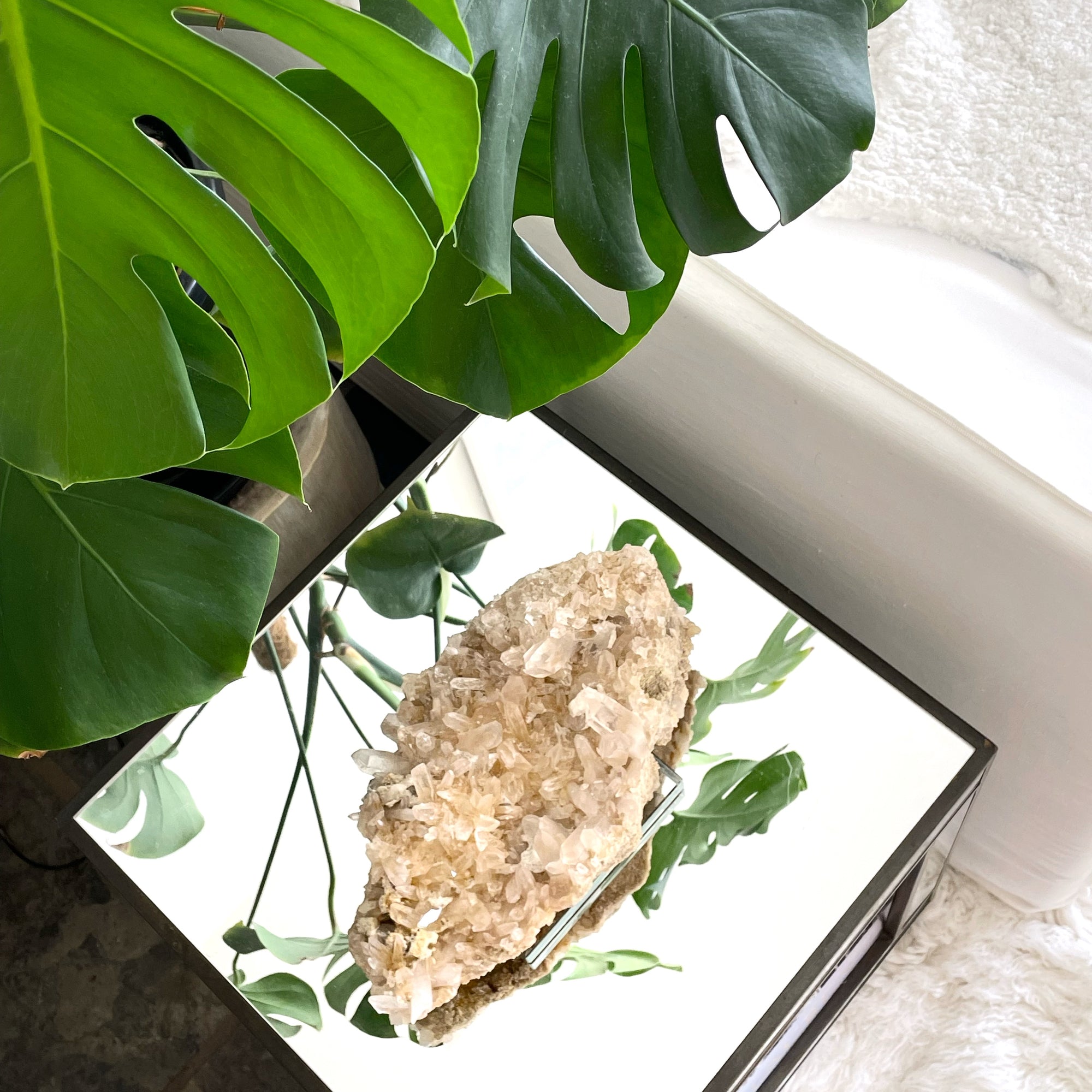 Himalayan Golden Peach Quartz Crystal Cluster III - 3.3 KG