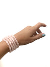 Crystal Precious Stone Bracelet - Rose Quartz