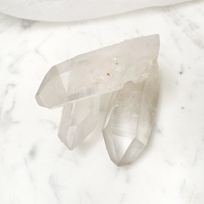 Lemurian Clear Quartz Seed Crystal Twin Soul Rough Point Crystals