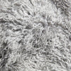 Real Tibetan Fur Mongolian Lambskin Sheepskin Cushion - Light Grey