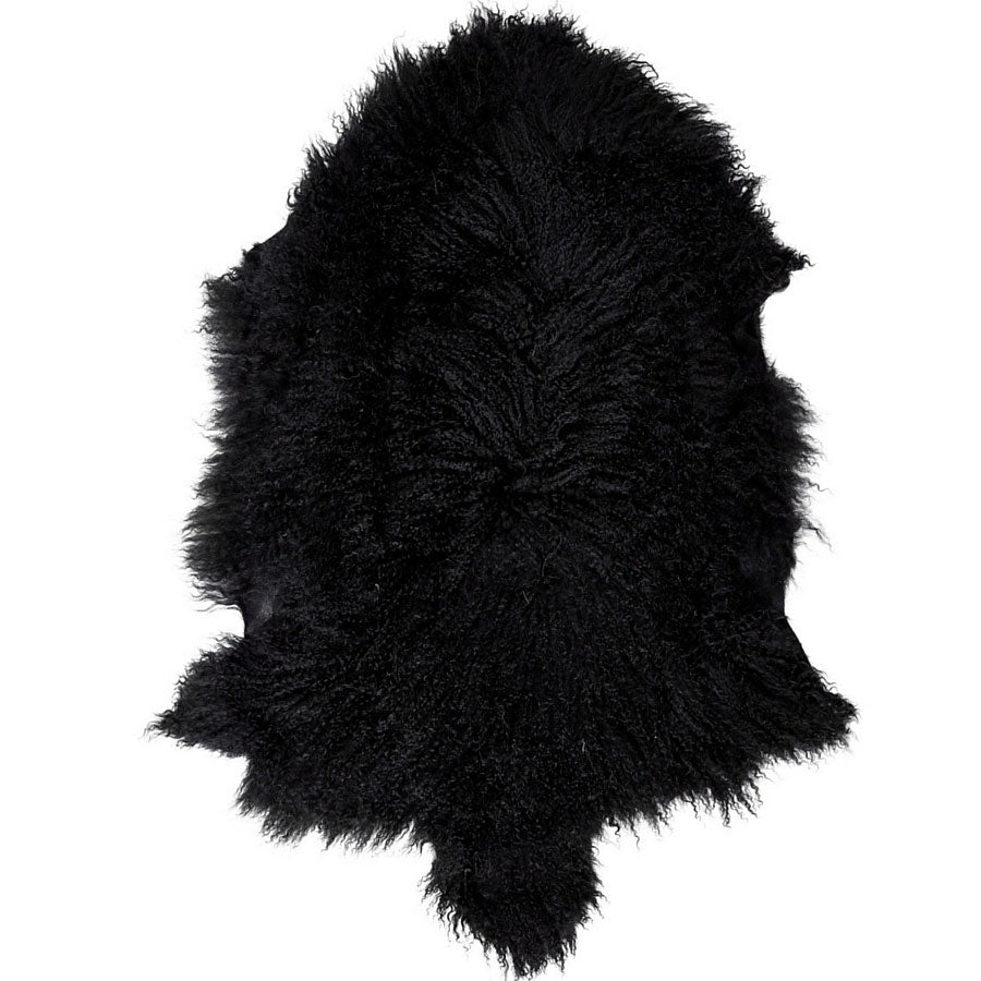 Real Tibetan Fur Mongolian Sheepskin Throw Rug***17 COLOURS***