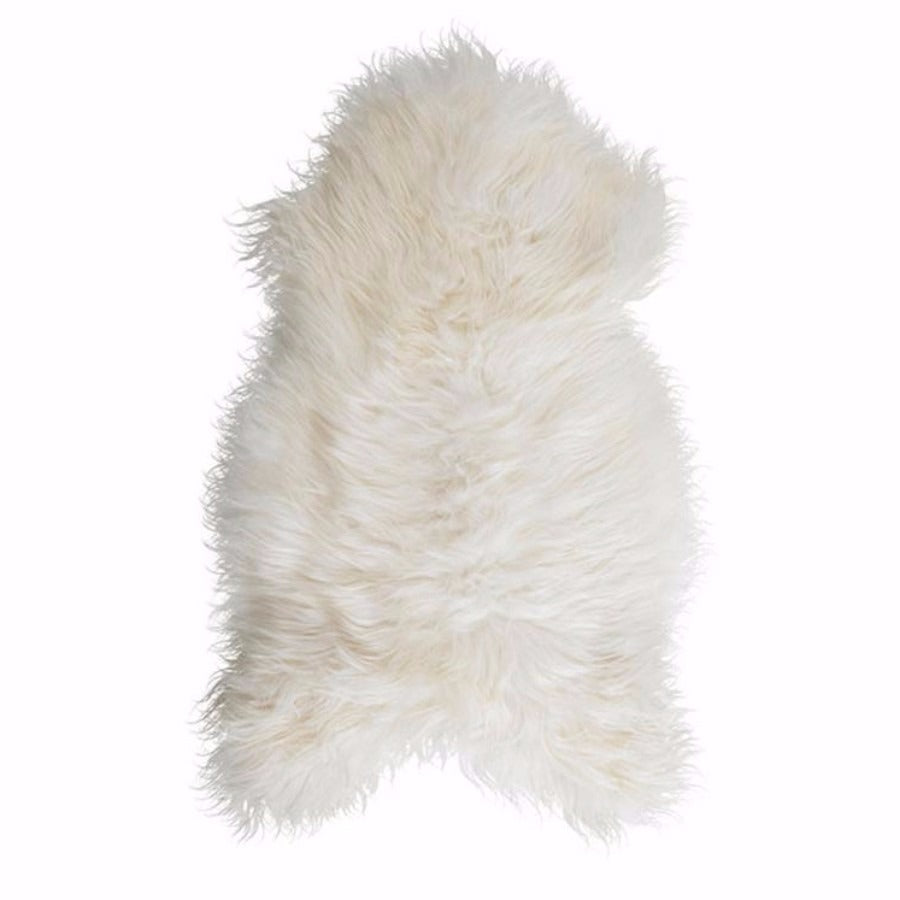 Icelandic Sheepskin Throw - Natural White