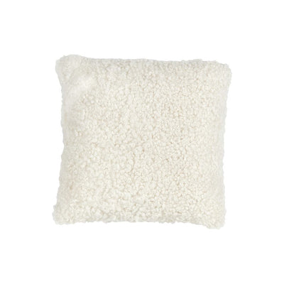 Australian Shearling Sheepskin Cushions Square in 2 sizes - Natural White