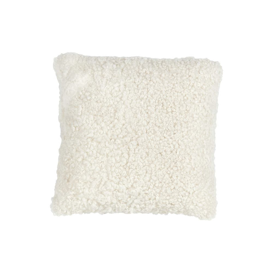Australian Shearling Sheepskin Cushions Square in 2 sizes - Natural White