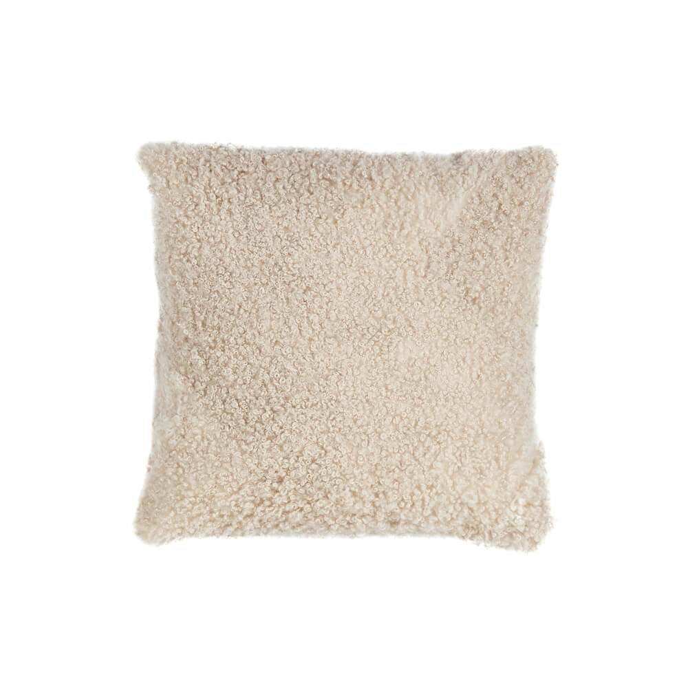 Australian Shearling Sheepskin Cushions Square in 2 sizes - Bone