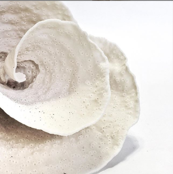 Real Turban Vase Coral **HIRE ONLY***